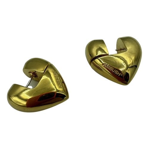 Pre-owned Ambush Silver Earrings In Gold