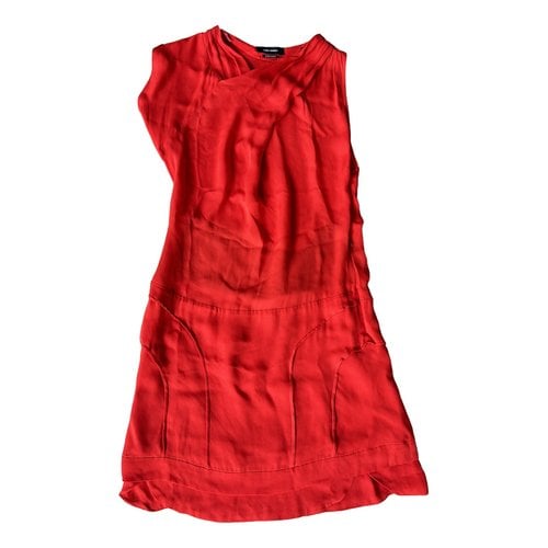Pre-owned Isabel Marant Silk Mini Dress In Red
