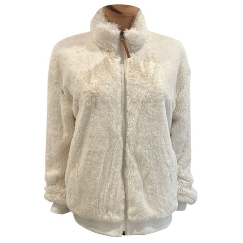 Pre-owned Aigle Faux Fur Jacket In White