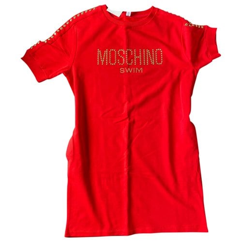 Pre-owned Moschino Dress In Red