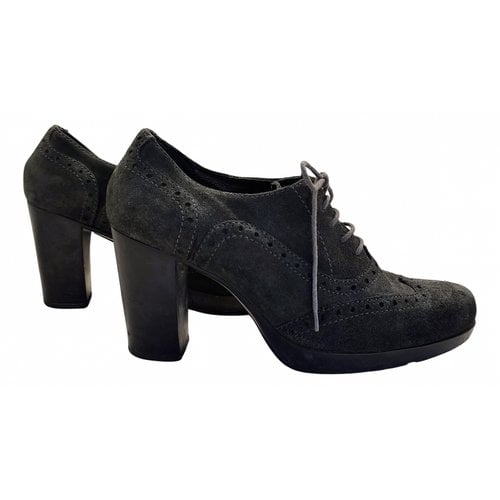 Pre-owned Samsonite Ankle Boots In Anthracite