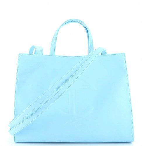 Pre-owned Telfar Leather Handbag In Blue