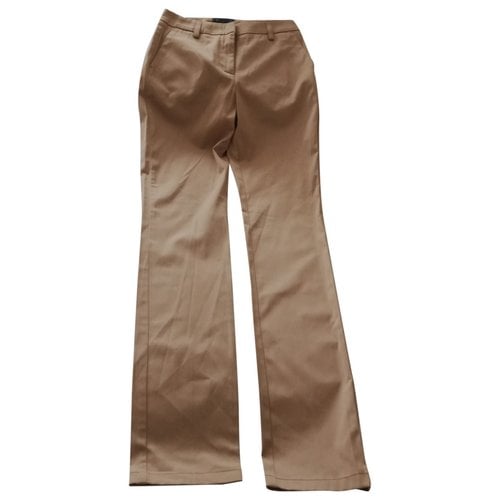 Pre-owned Roberto Cavalli Straight Pants In Brown