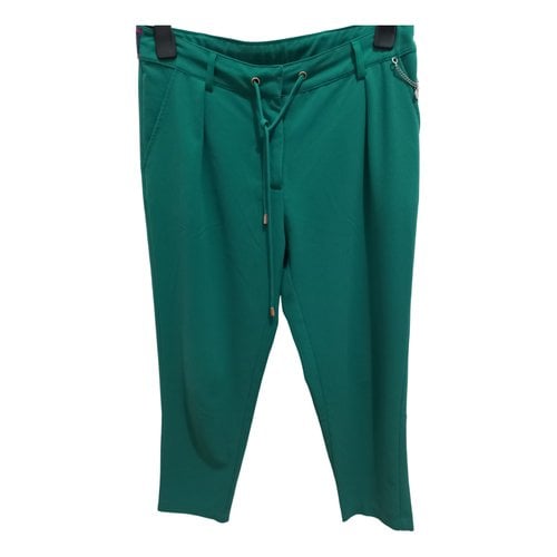 Pre-owned Liujo Straight Pants In Green