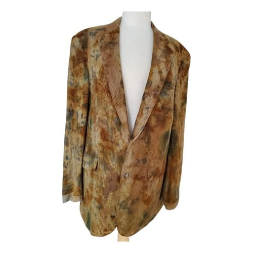 Pre-owned Lauren Ralph Lauren Silk Jacket In Brown