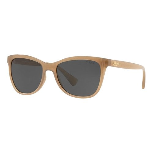 Pre-owned Ralph Lauren Aviator Sunglasses In Beige