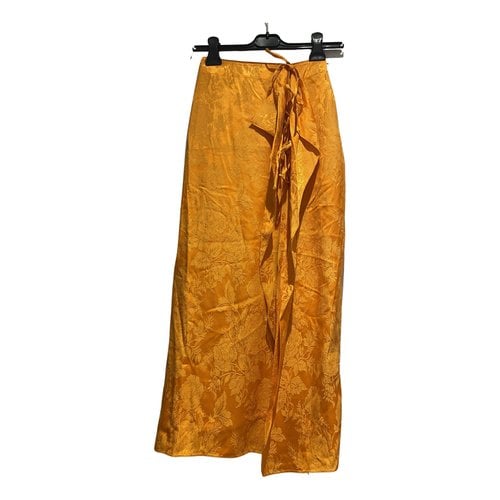 Pre-owned Attico Mid-length Skirt In Orange