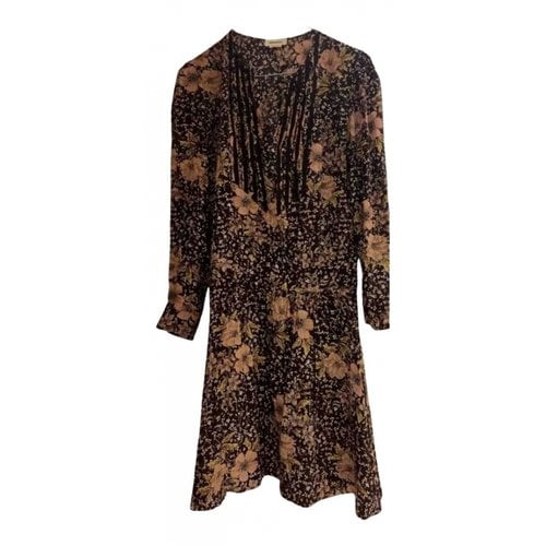 Pre-owned Zadig & Voltaire Silk Mid-length Dress In Multicolour