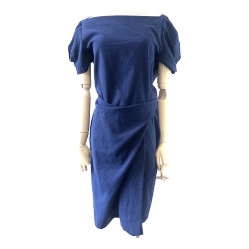 Pre-owned Vivienne Westwood Anglomania Mid-length Dress In Navy