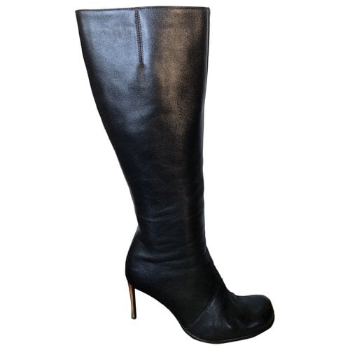 Pre-owned Les Tropeziennes Leather Boots In Black