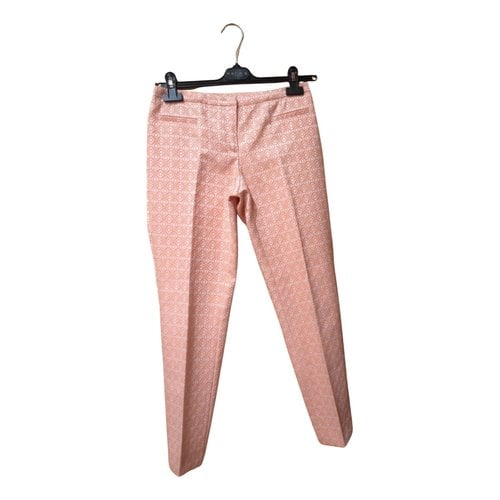 Pre-owned Seventy Straight Pants In Pink