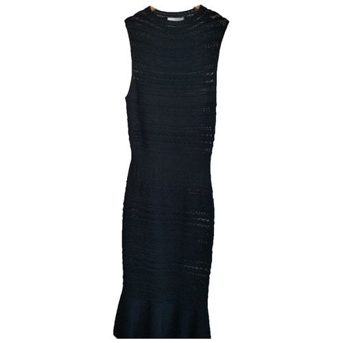 Pre-owned Alexis Maxi Dress In Black