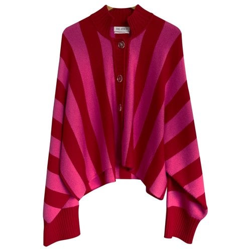 Pre-owned Attico Wool Cardigan In Pink