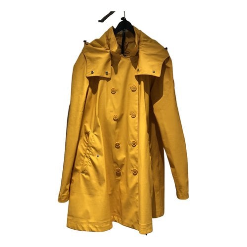 Pre-owned Save The Duck Trench Coat In Yellow