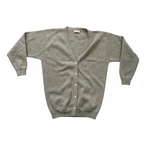 Pre-owned Alaïa Cashmere Cardigan In Grey