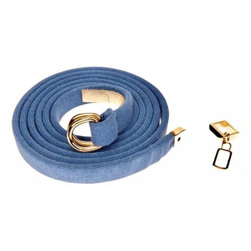 Pre-owned Malo Cloth Belt In Blue