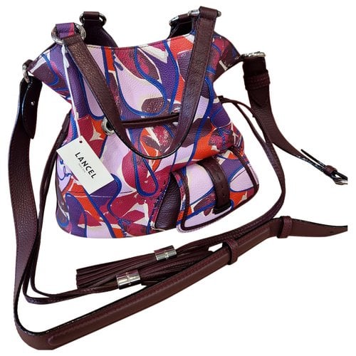 Pre-owned Lancel 1er Flirt Leather Handbag In Multicolour