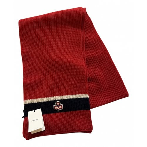 Pre-owned Isabel Marant Wool Scarf In Red