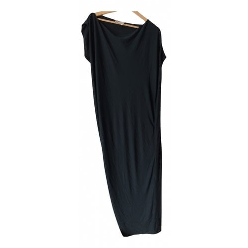 Pre-owned Lanvin Maxi Dress In Navy