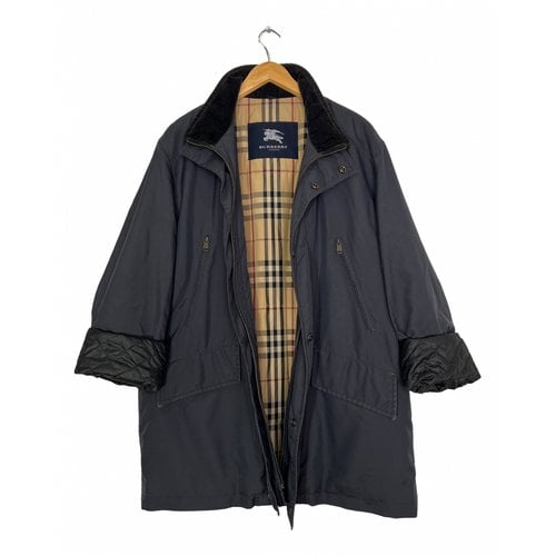 Pre-owned Burberry Parka In Navy