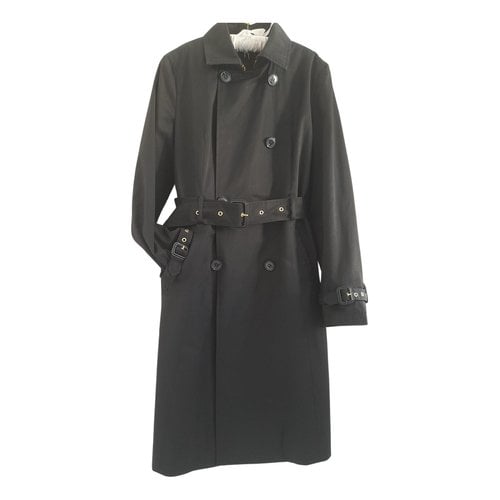 Pre-owned Lauren Ralph Lauren Trench Coat In Black