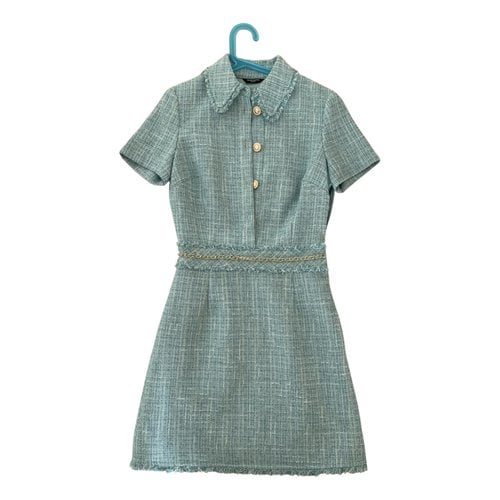 Pre-owned Guess Mini Dress In Turquoise