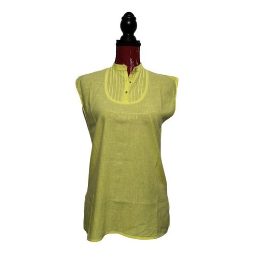 Pre-owned Genny Blouse In Yellow