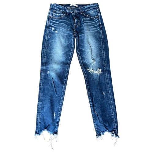 Pre-owned Moussy Slim Jeans In Blue