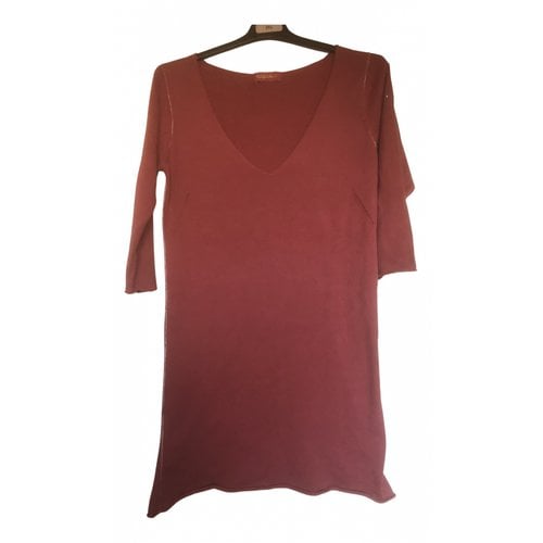 Pre-owned Zadig & Voltaire Dress In Burgundy
