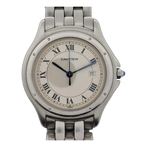 Pre-owned Cartier Cougar Watch In White
