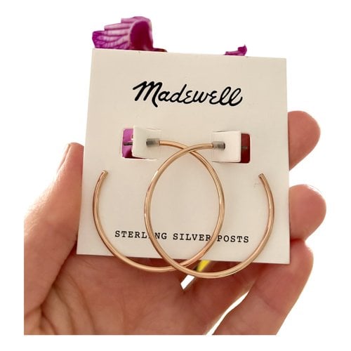 Pre-owned Madewell Silver Earrings In Gold