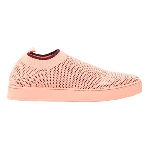Pre-owned Max Mara Trainers In Pink