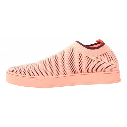 Pre-owned Max Mara Trainers In Pink