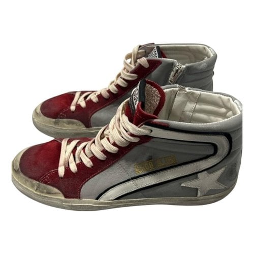 Pre-owned Golden Goose Hi Star High Trainers In Multicolour