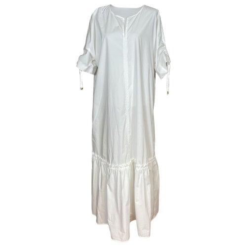 Pre-owned Marina Rinaldi Maxi Dress In White