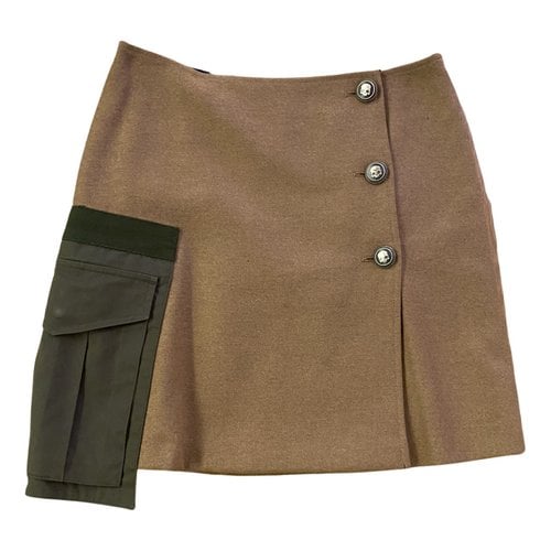 Pre-owned Alberto Biani Wool Skirt In Multicolour