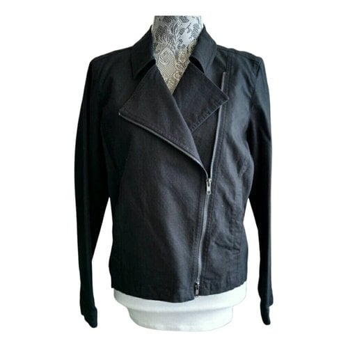 Pre-owned Eileen Fisher Jacket In Black