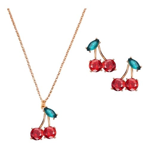Pre-owned Kate Spade Jewellery Set In Red