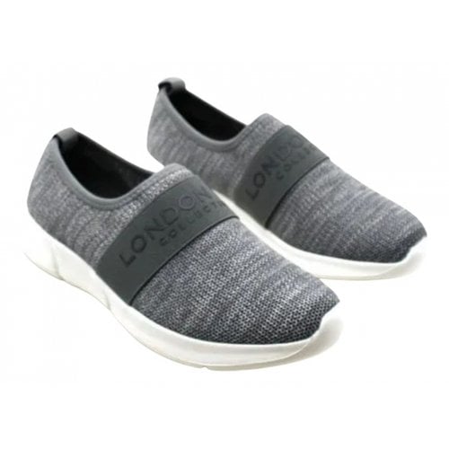 Pre-owned London Fog Cloth Trainers In Grey