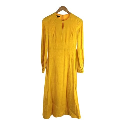 Pre-owned Escada Maxi Dress In Yellow
