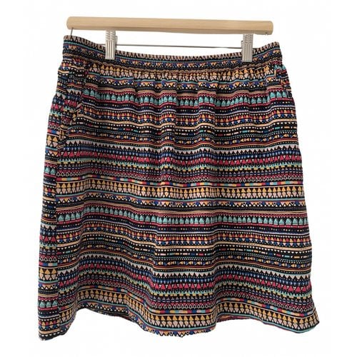 Pre-owned Des Petits Hauts Silk Mini Skirt In Multicolour