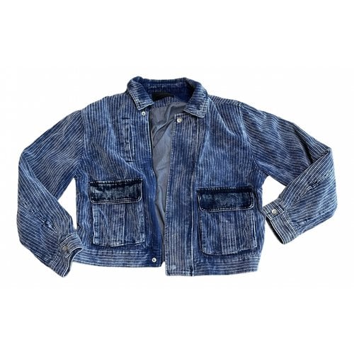 Pre-owned Initial Jacket In Blue