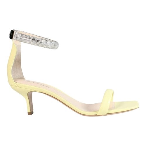 Pre-owned Nicholas Kirkwood Leather Sandals In Yellow