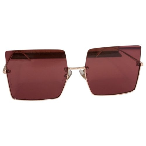 Pre-owned Fendi Oversized Sunglasses In Pink