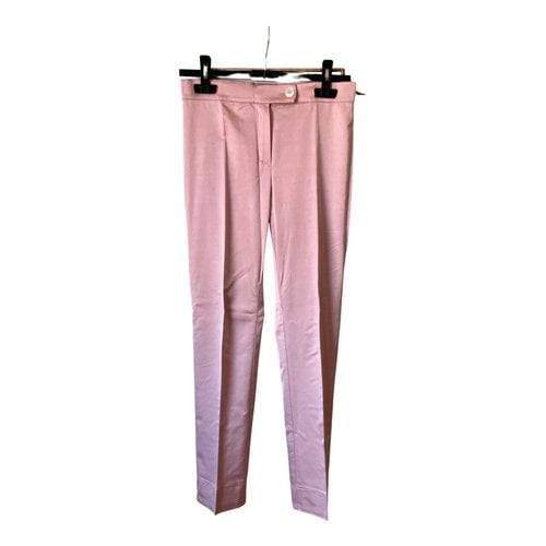Pre-owned Marella Straight Pants In Pink