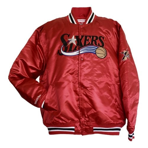 Pre-owned Mitchell & Ness Silk Jacket In Red