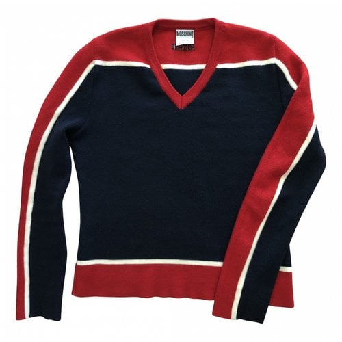 Pre-owned Moschino Wool Jumper In Blue