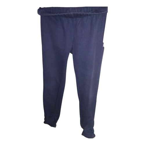 Pre-owned Asics Slim Pants In Blue