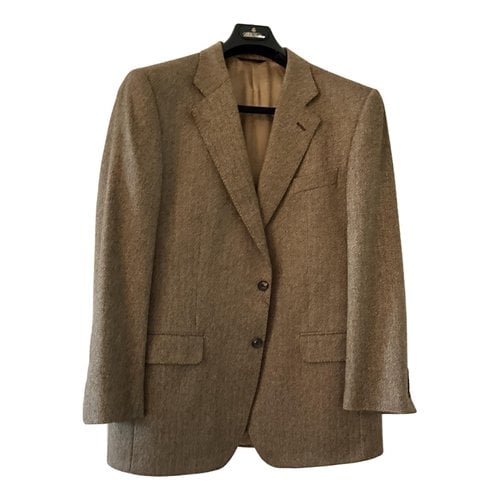 Pre-owned Brooks Cashmere Jacket In Brown