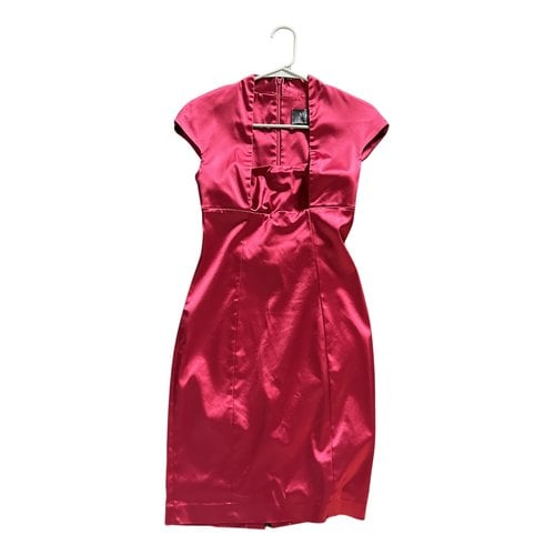 Pre-owned Max Mara Silk Mid-length Dress In Pink